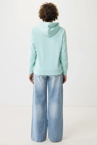Iqoniq Yengo recycled cotton hoodie with sidepockets - iqoniq crushed mint 