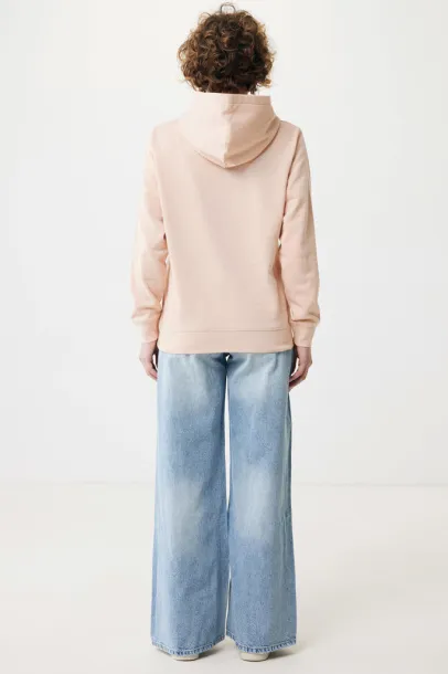 Iqoniq Yengo recycled cotton hoodie with sidepockets - iqoniq peach nectar 