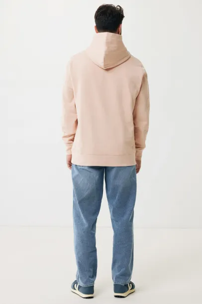 Iqoniq Yengo recycled cotton hoodie with sidepockets - iqoniq peach nectar 
