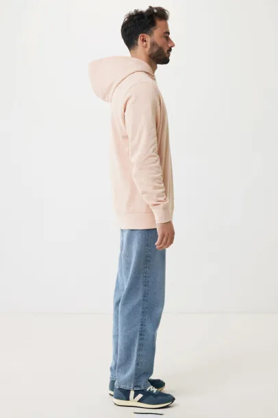 Iqoniq Yengo recycled cotton hoodie with sidepockets - iqoniq peach nectar 