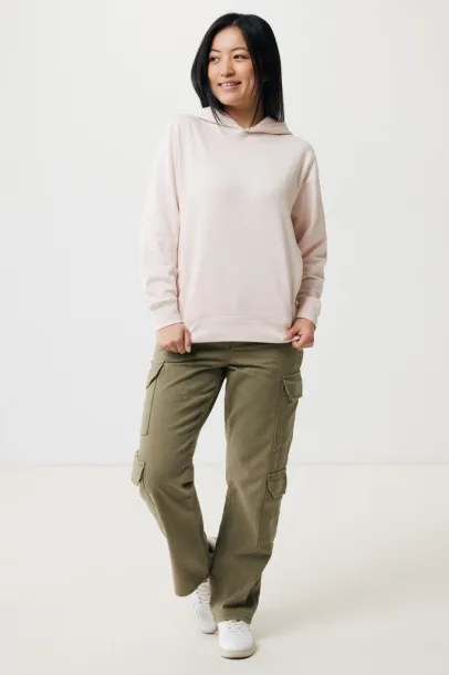 Iqoniq Yengo recycled cotton hoodie with sidepockets - iqoniq cloud pink 