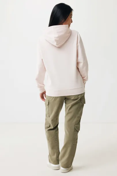 Iqoniq Yengo recycled cotton hoodie with sidepockets - iqoniq cloud pink 