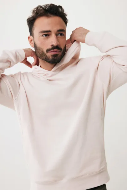 Iqoniq Yengo recycled cotton hoodie with sidepockets - iqoniq cloud pink 