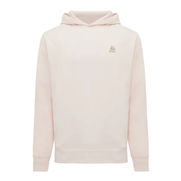 Iqoniq Yengo recycled cotton hoodie with sidepockets - iqoniq cloud pink 
