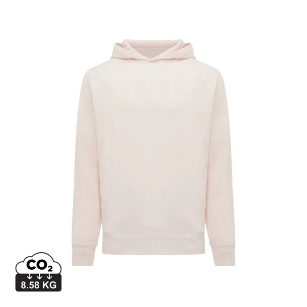 Iqoniq Yengo recycled cotton hoodie with sidepockets - iqoniq cloud pink 