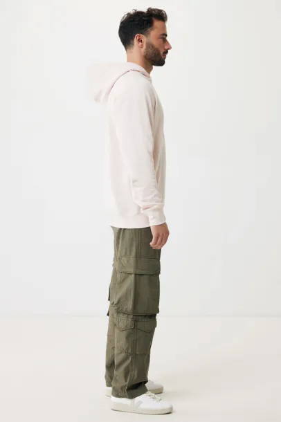 Iqoniq Yengo recycled cotton hoodie with sidepockets - iqoniq cloud pink 