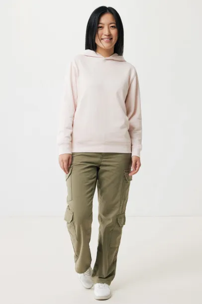 Iqoniq Yengo recycled cotton hoodie with sidepockets - iqoniq cloud pink 