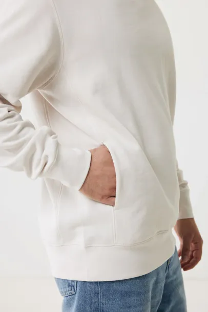 Iqoniq Yengo recycled cotton hoodie with sidepockets - iqoniq ivory white 