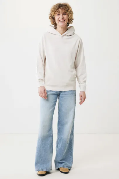 Iqoniq Yengo recycled cotton hoodie with sidepockets - iqoniq ivory white 