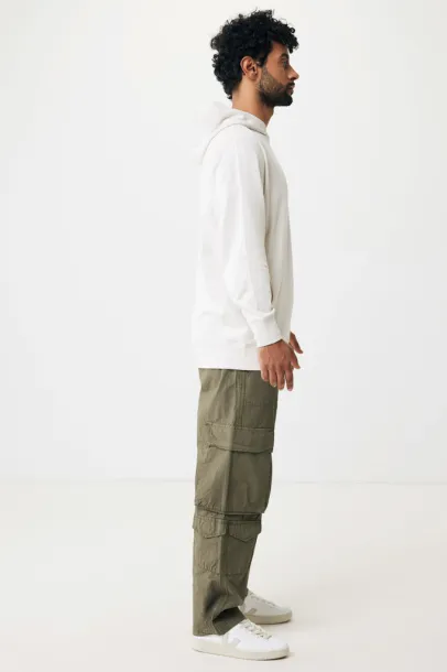Iqoniq Yengo recycled cotton hoodie with sidepockets - iqoniq ivory white 