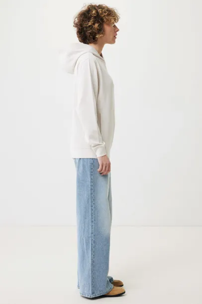 Iqoniq Yengo recycled cotton hoodie with sidepockets - iqoniq ivory white 