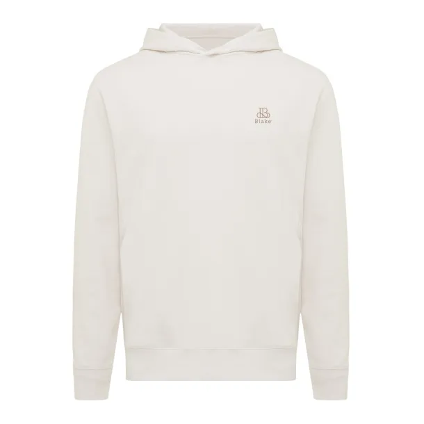 Iqoniq Yengo unisex hoodie od recikliranog pamuka s bočnim džepovima, 280 g/m² - iqoniq ivory white 