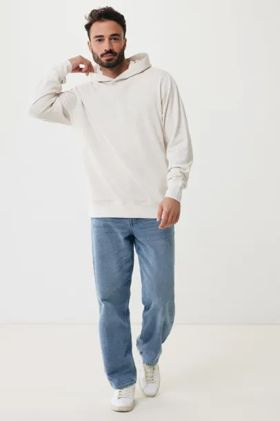 Iqoniq Yengo recycled cotton hoodie with sidepockets - iqoniq ivory white 