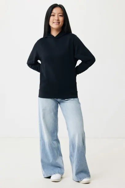 Iqoniq Yengo recycled cotton hoodie with sidepockets - iqoniq Black 