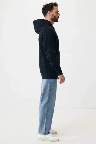 Iqoniq Yengo recycled cotton hoodie with sidepockets - iqoniq Black 