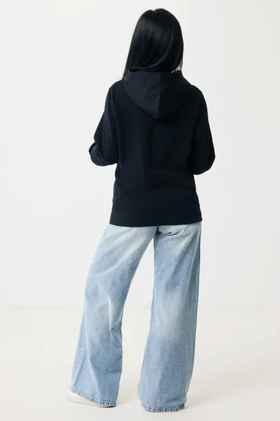 Iqoniq Yengo recycled cotton hoodie with sidepockets - iqoniq Black 