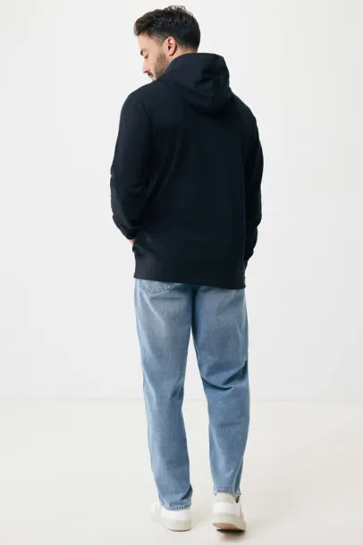 Iqoniq Yengo recycled cotton hoodie with sidepockets - iqoniq Black 