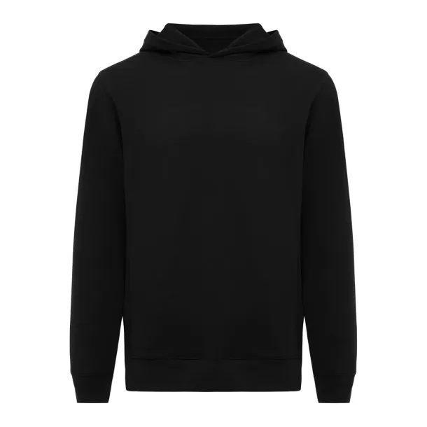 Iqoniq Yengo recycled cotton hoodie with sidepockets - iqoniq Black 