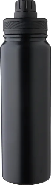Zinnia Stainless steel double walled bottle (800 ml)  Crna