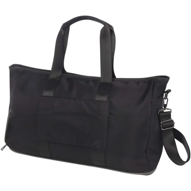 Rhine GRS recycled expandable duffel bag 35L Solid black