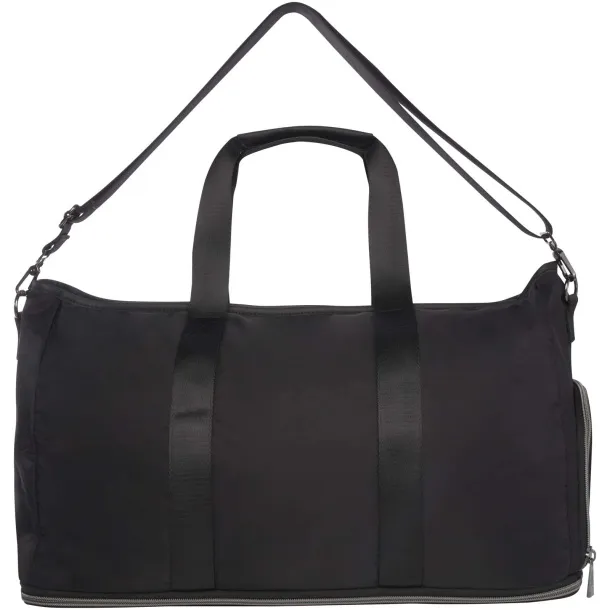 Rhine GRS recycled expandable duffel bag 35L Solid black