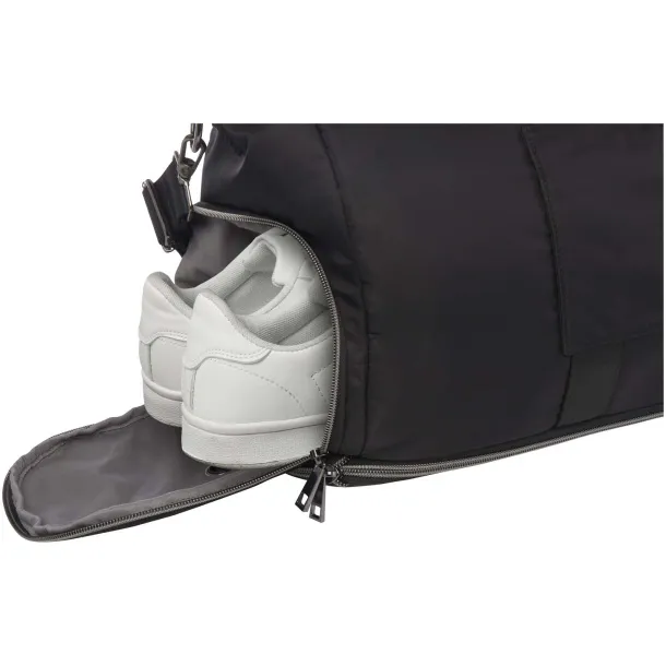 Rhine GRS recycled expandable duffel bag 35L Solid black
