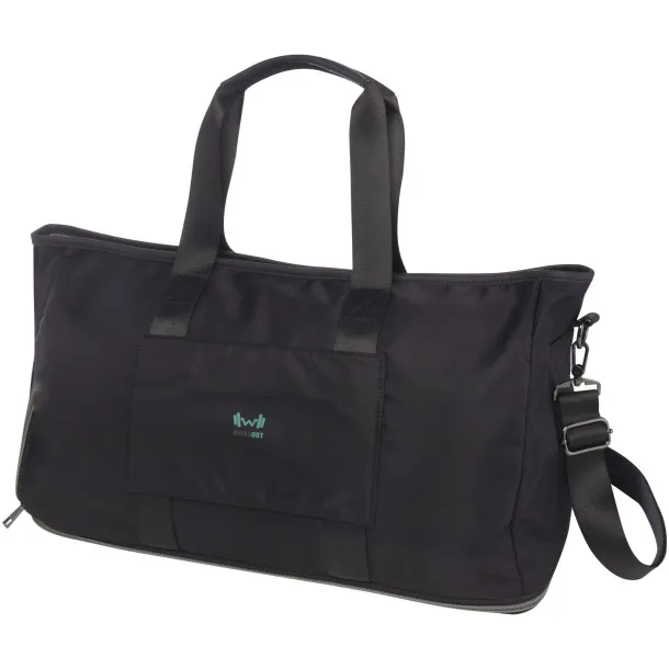 Rhine GRS recycled expandable duffel bag 35L Solid black