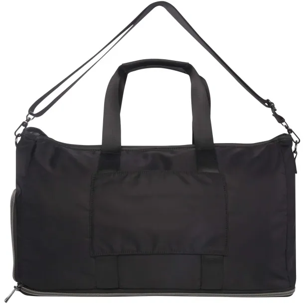 Rhine GRS recycled expandable duffel bag 35L Solid black