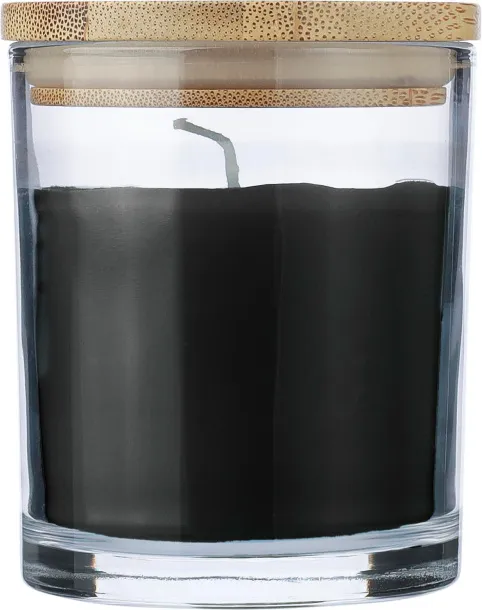 Riven Glass candle Crna