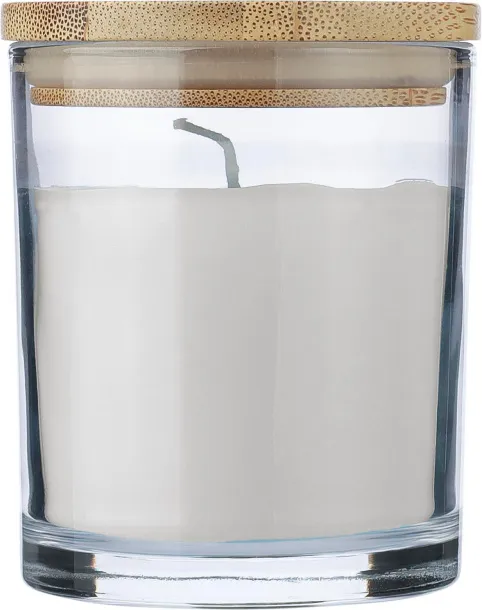 Riven Glass candle white