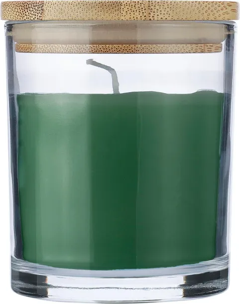 Riven Glass candle green