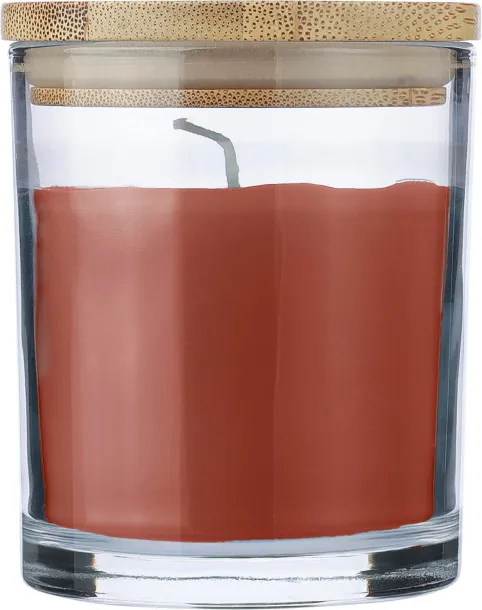 Riven Glass candle orange