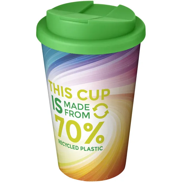 Brite-Americano® Eco 350 ml spill-proof insulated tumbler Green