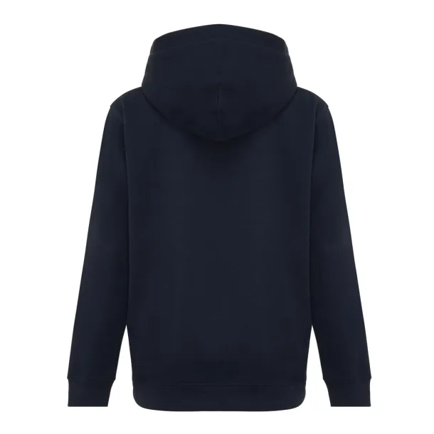 Iqoniq Yengo dječji hoodie od recikliranog pamuka s bičnim džepovima, 280 g/m² - iqoniq navy