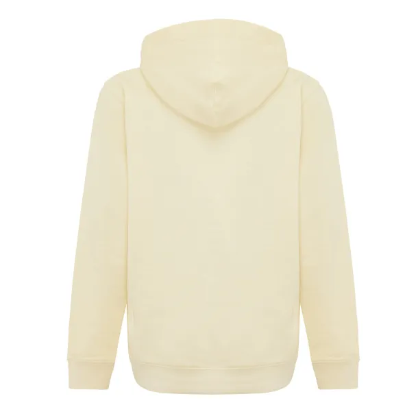 Iqoniq Yengo dječji hoodie od recikliranog pamuka s bičnim džepovima, 280 g/m² - iqoniq cream yellow 