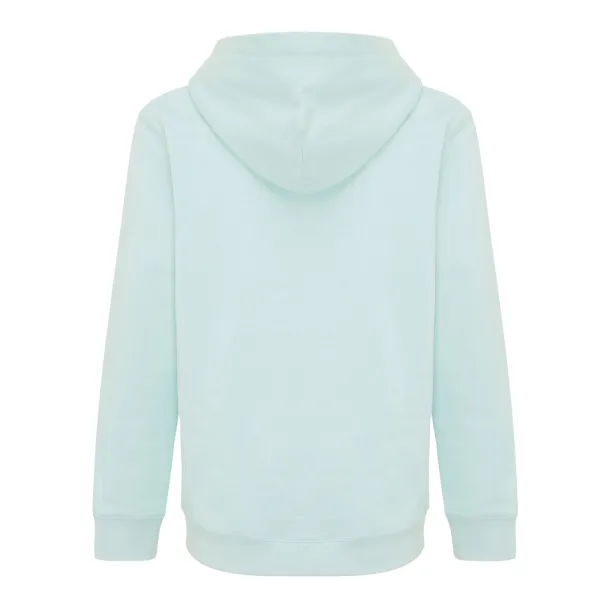 Iqoniq Yengo dječji hoodie od recikliranog pamuka s bičnim džepovima, 280 g/m² - iqoniq crushed mint 