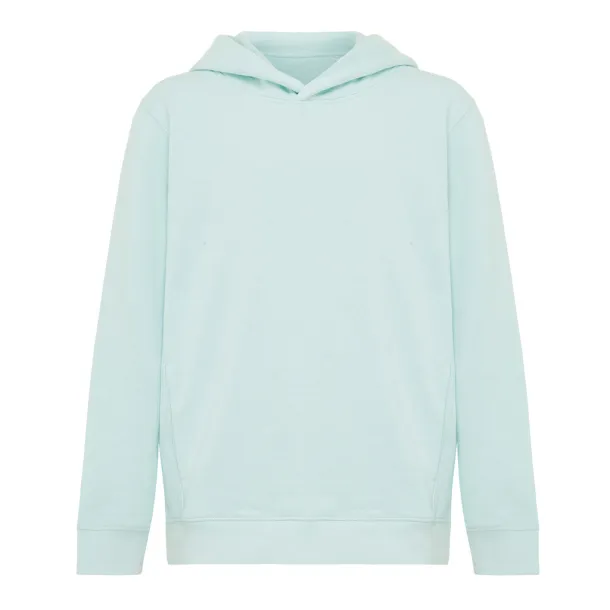 Iqoniq Yengo dječji hoodie od recikliranog pamuka s bičnim džepovima, 280 g/m² - iqoniq crushed mint 