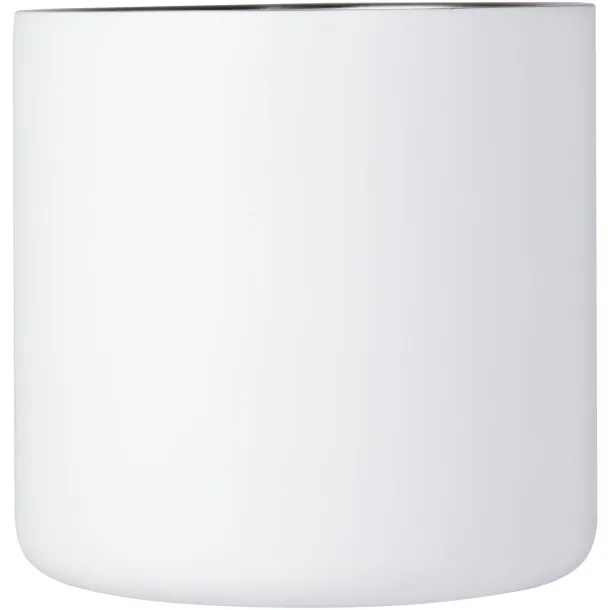 Bjorn 360 ml RCS certified recycled stainless steel mug with copper vacuum insulation - Seasons White
