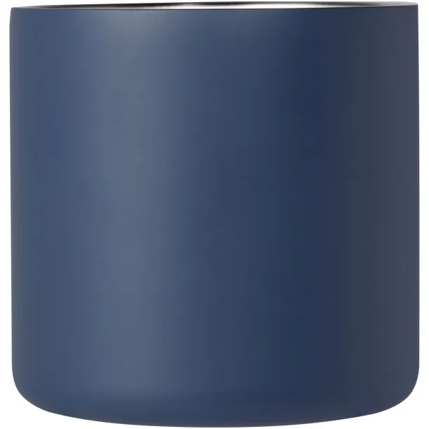 Bjorn 360 ml RCS certified recycled stainless steel mug with copper vacuum insulation - Seasons Dark blue