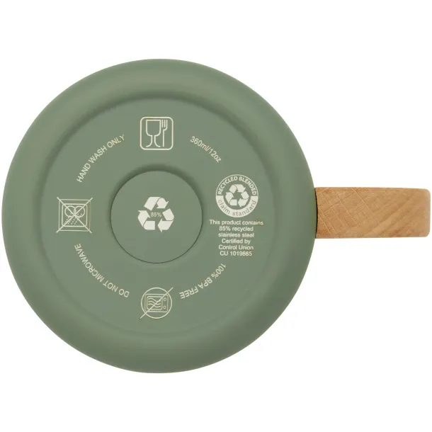 Bjorn šalica od RCS dertificiranog recikliranog nehrđajućeg čelika, 360 ml - Seasons Heather green