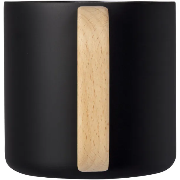 Bjorn 360 ml RCS certified recycled stainless steel mug with copper vacuum insulation - Seasons Crna