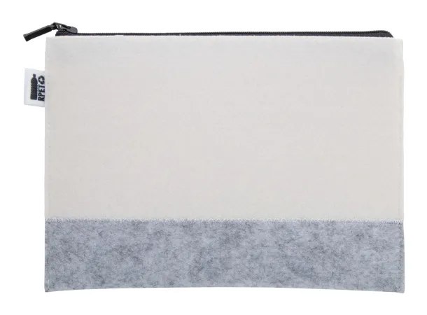 CreaFelt Beauty L custom cosmetic bag White Grey
