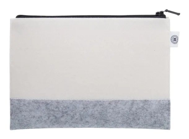 CreaFelt Beauty L custom cosmetic bag White Grey