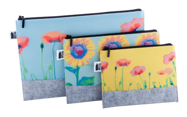 CreaFelt Beauty L custom cosmetic bag White Grey
