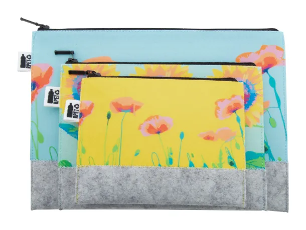 CreaFelt Beauty L custom cosmetic bag White Grey