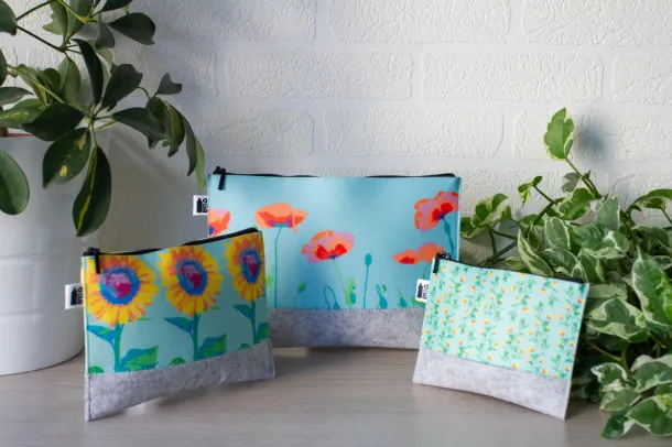 CreaFelt Beauty L personalizirana torbica za kozmetiku Bijela Siva
