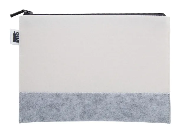 CreaFelt Beauty L custom cosmetic bag White Grey