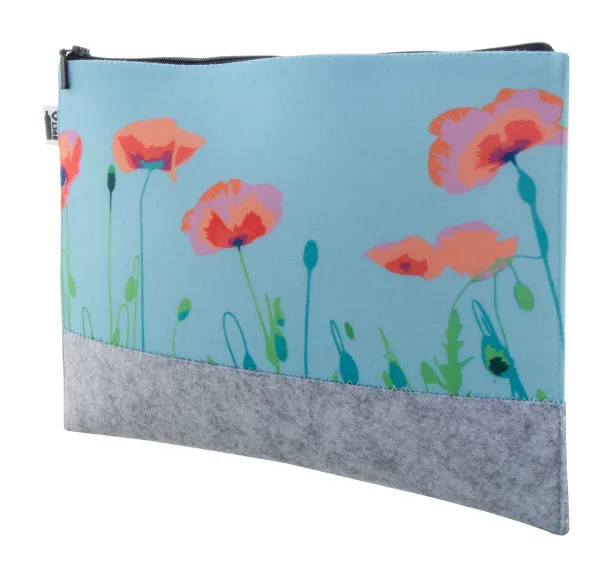 CreaFelt Beauty L custom cosmetic bag White Grey