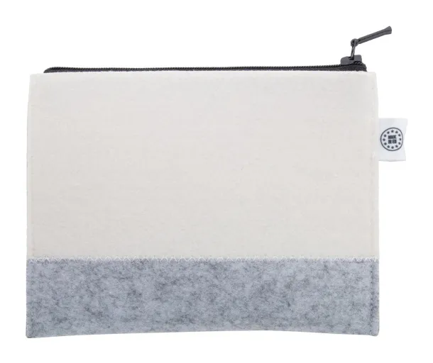CreaFelt Beauty S custom cosmetic bag White Grey