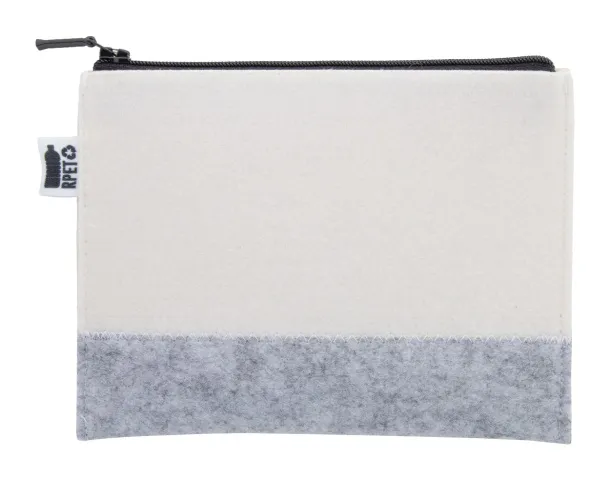 CreaFelt Beauty S custom cosmetic bag White Grey